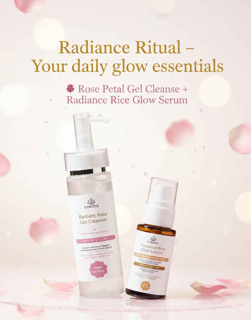Radiance Set – Rosel Gel Cleanse + Radiance Rice Glow Serum