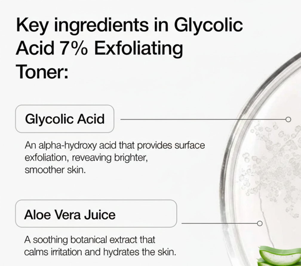 Glycolic Acid 7% Toner | Free Unseen K-Screen SPF 45